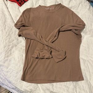 Abercrombie and Fitch brown long sleeve top